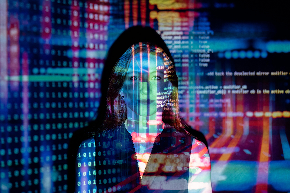 women in rgb
