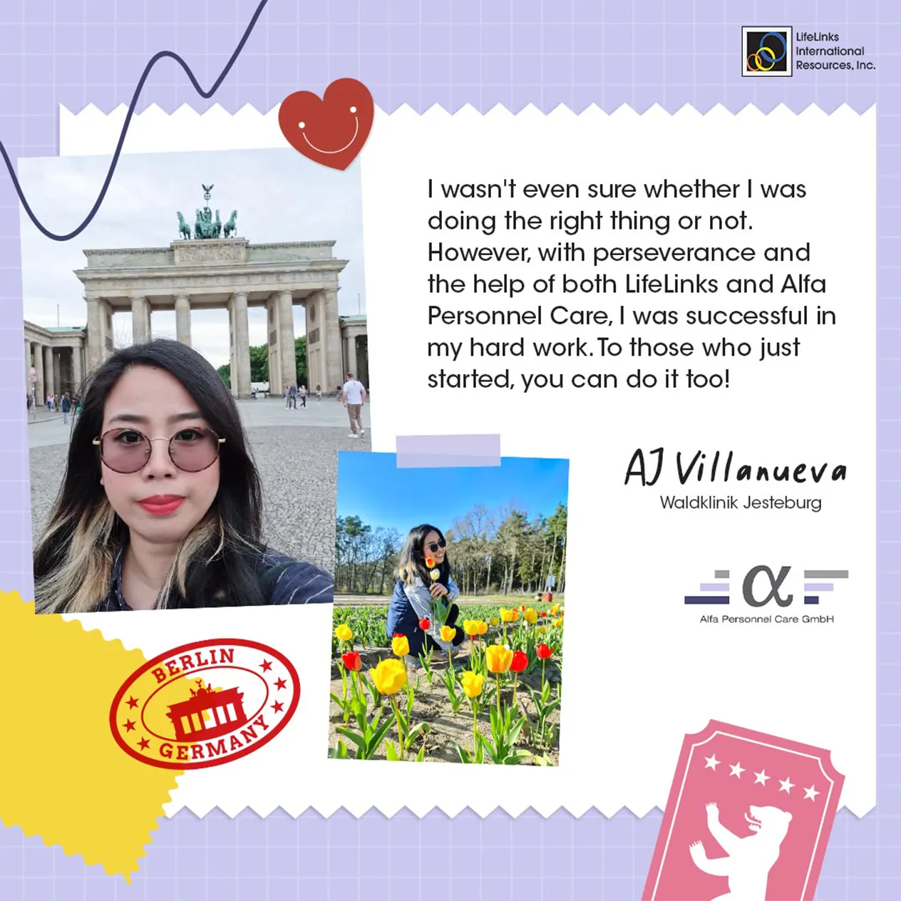 Lifelinks International Resources Aj Villanueva Testimonial Content