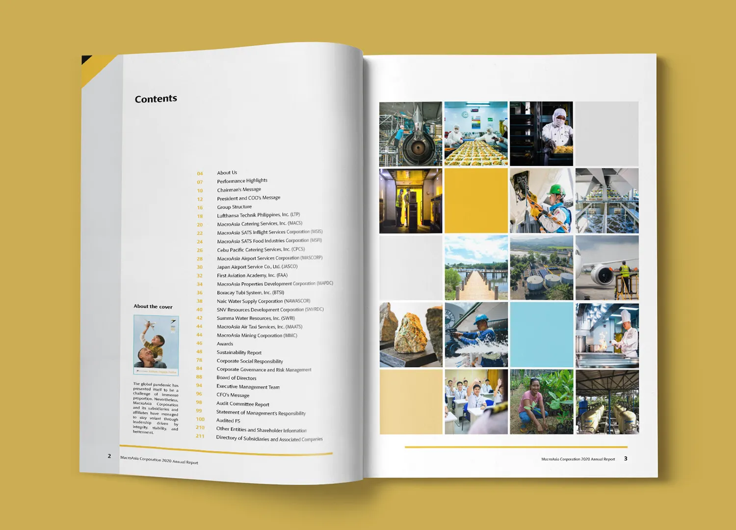 Macroasia Corporation Annual Report Table Of Contents Mockup