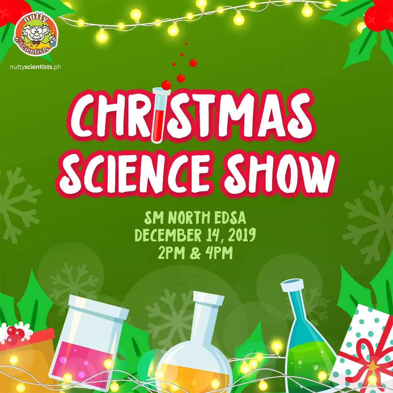 Nutty Scientists Philippines Christmas Science Show Sm North Edsa