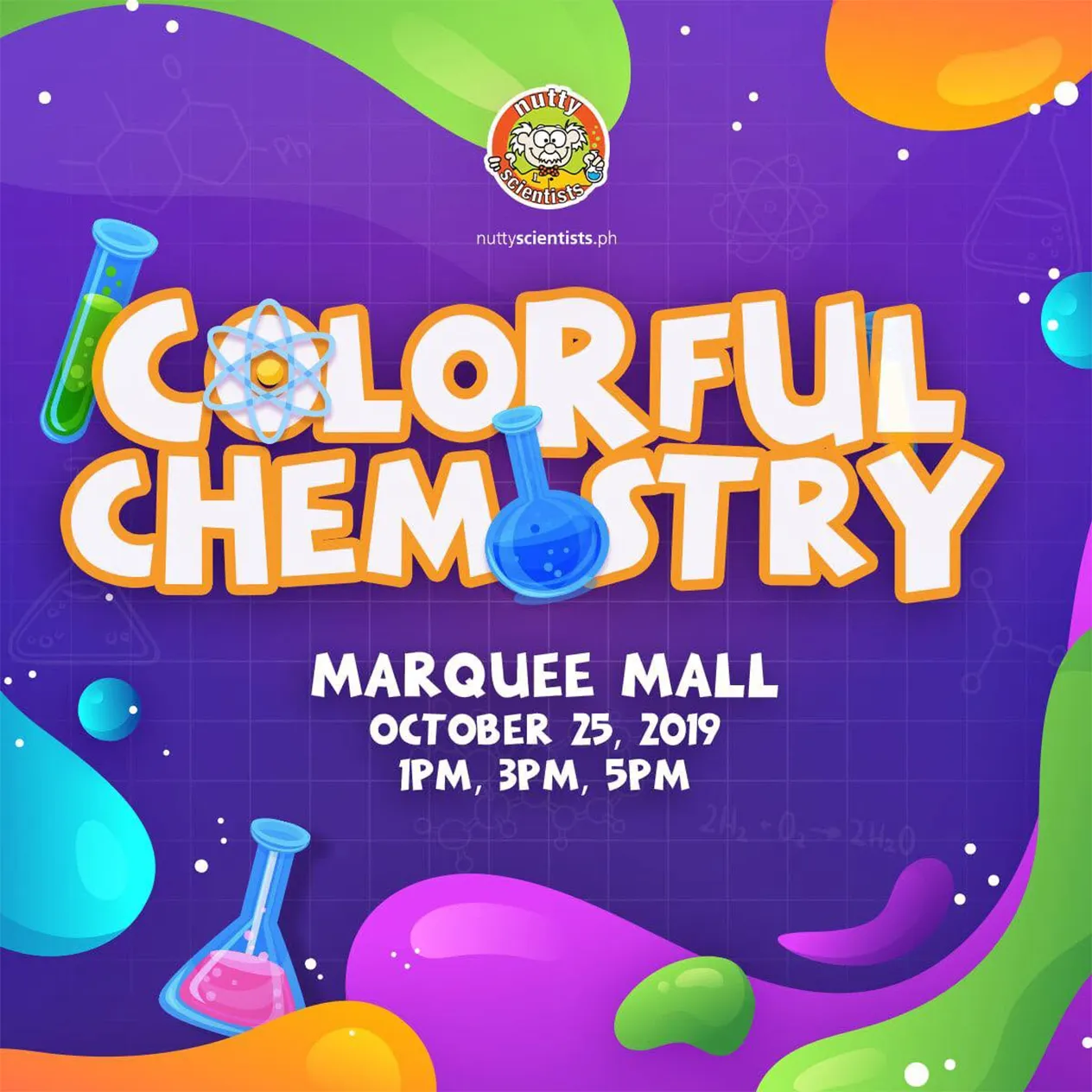 Nutty Scientists Philippines Colorful Chemistry Marquee Mall
