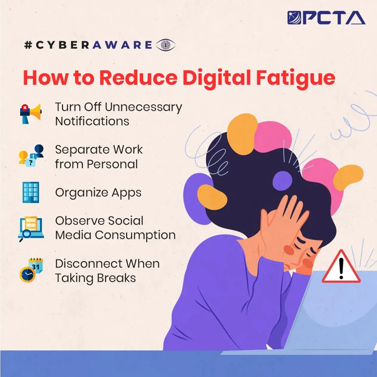 Pcta How To Reduce Digital Fatigue